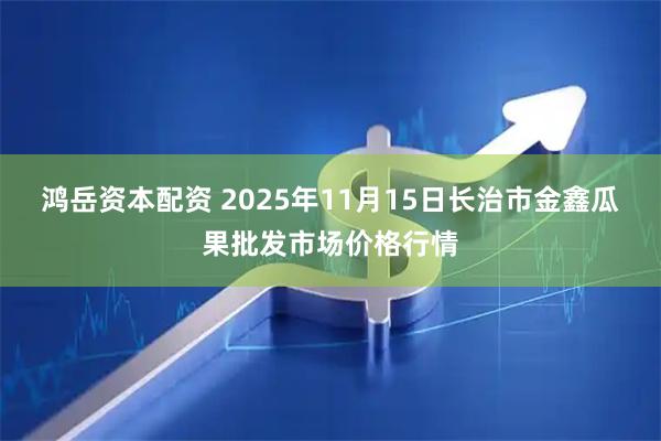 鸿岳资本配资 2025年11月15日长治市金鑫瓜果批发市场价格行情
