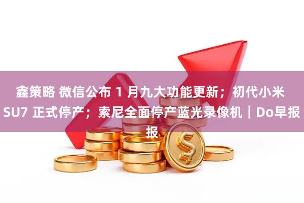 鑫策略 微信公布 1 月九大功能更新；初代小米 SU7 正式停产；索尼全面停产蓝光录像机｜Do早报